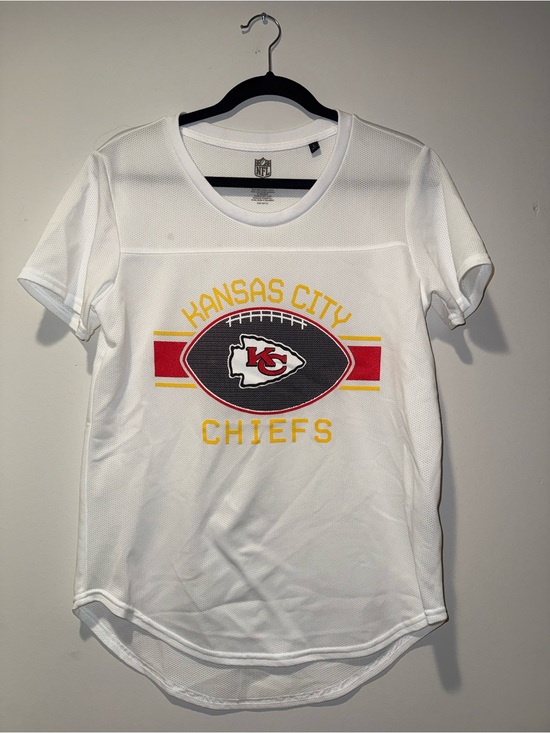 NFL Tops - Kansas City Chiefs White NFL Tee with Team Logo